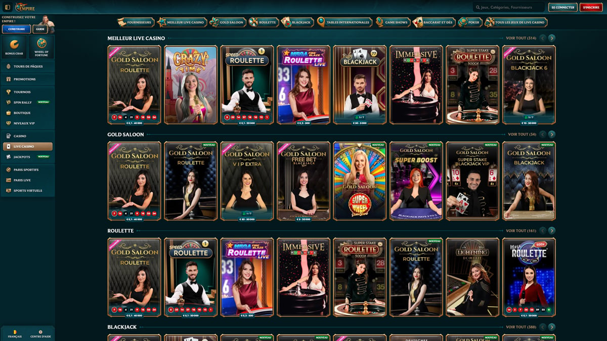 MyEmpire Casino Live-Casino