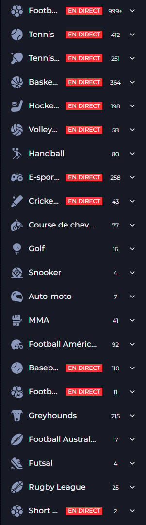 Deportes de QuickWin Casino