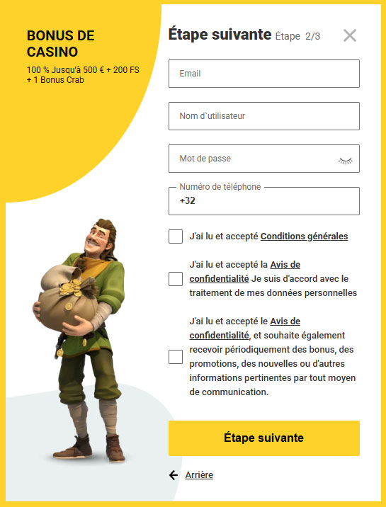 Zet Casino Register