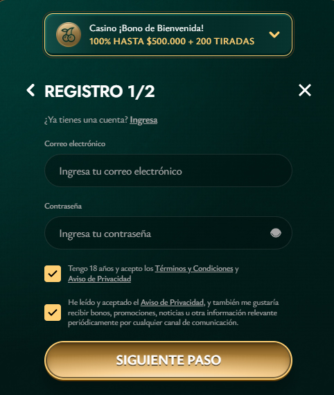 Cashed-Casino-Chile-Register