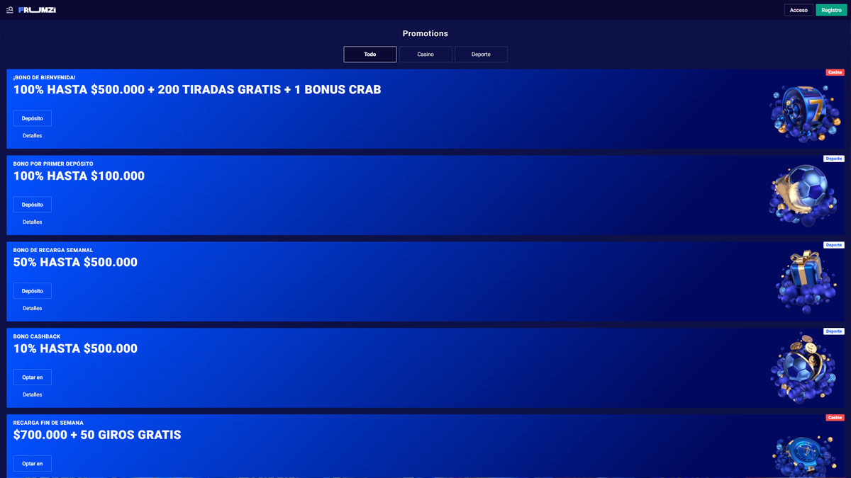 Frumzi-Casino-Chile-Bonuses