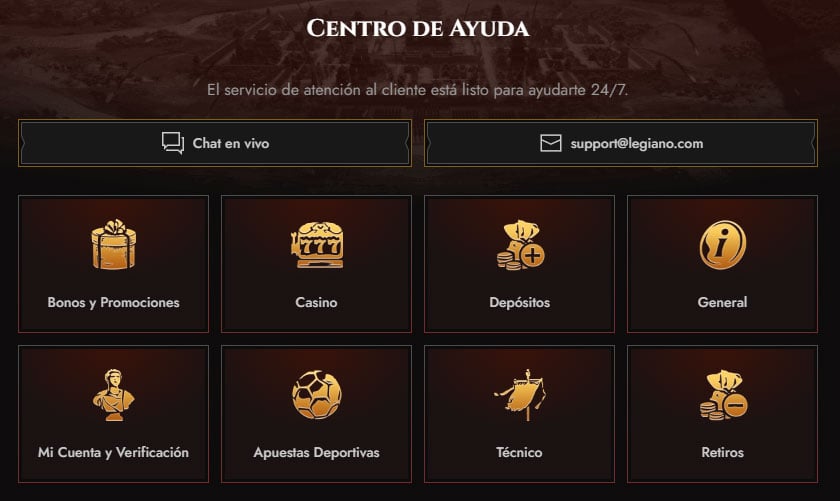 Legiano-Casino-Chile-Help-Centre