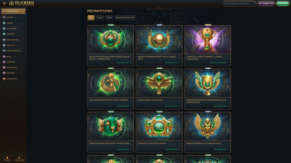 Bonos Talismania Casino