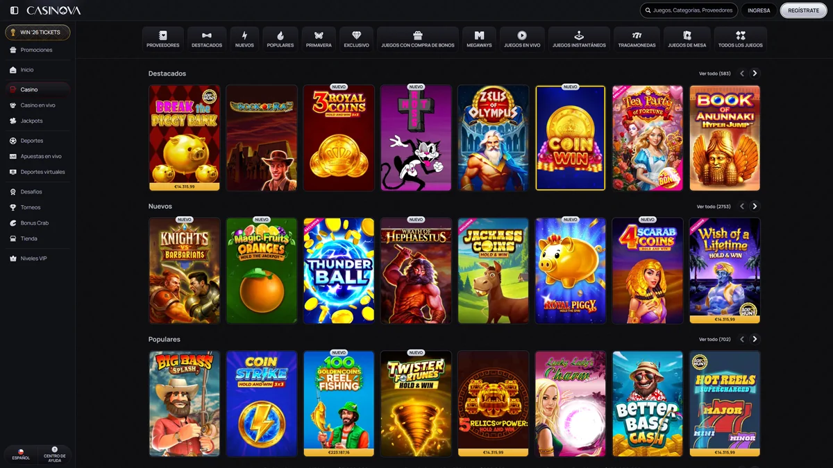 Casinova-Casino-Chile-Slots