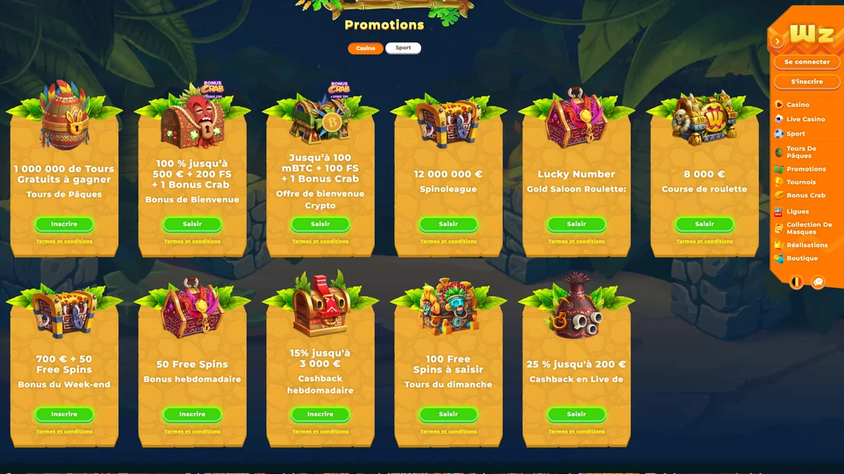 Wazamba Casino Bonuses