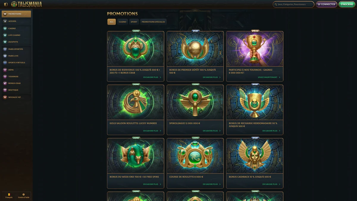 Bonos Talismania Casino